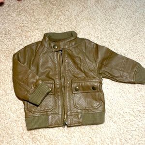 BabyGap toddler leather jacket. Brown. 12-18M